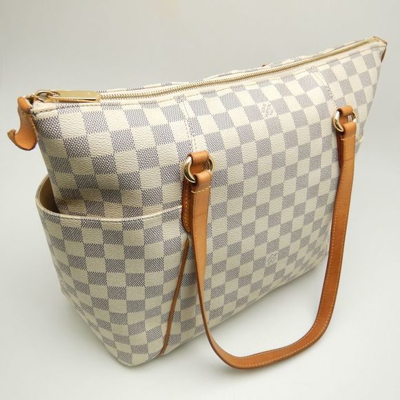 Louis Vuitton Damier Azur Totally MM Shoulder Bag - Picture 4 of 6